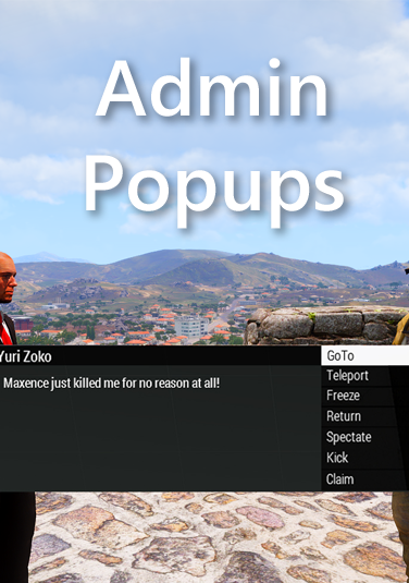 Admin Popups